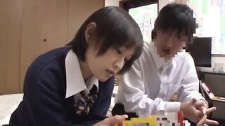 Freshman Groping Senior Japanese Girl Hairy Pussy