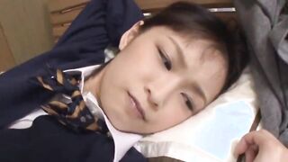 Freshman Groping Senior Japanese Girl Hairy Pussy