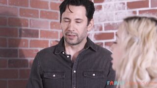 Hot daughter fucks her stepdad for her cam audience