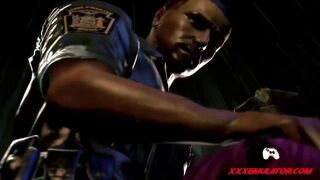 3D Hottie & Police Officers XX Threesome