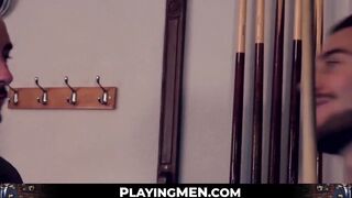 Men in suits connect in the club for some profound buttcentric sex
