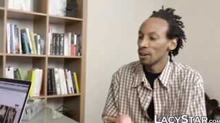 GILF doctor Lacey Starr cures patient with interracial sex