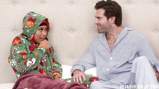 American christmans with my daughters hijab friend