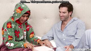 American christmans with my daughters hijab friend
