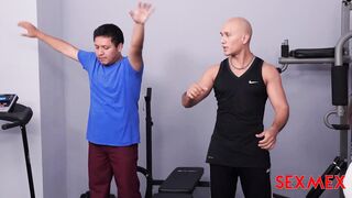 Horny gym trainer