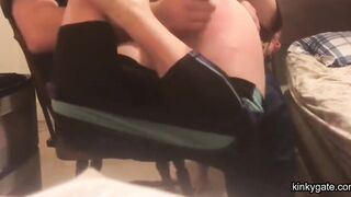 My slut's sore ass from the paddle spanking