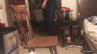 My slut's sore ass from the paddle spanking