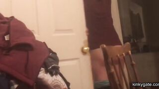 My slut's sore ass from the paddle spanking
