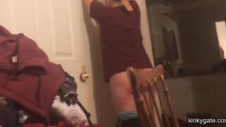 My slut's sore ass from the paddle spanking