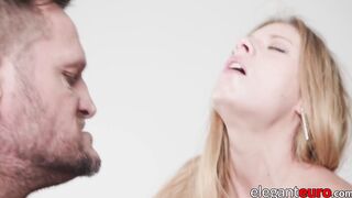 Hot threesome with two sexy Euro babes and a lucky guy