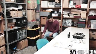 Officer impales perp on his big black dick for barebacking