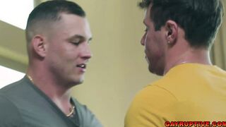 Kyle Fletcher makes Brock Kniles taste his cream