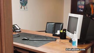Nurse housewife rides fat dick at the office