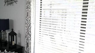 Long Tit Older Beauty Armani African Spreads Legs For Peeping Tom