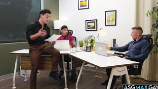 Matthews JC Hunt Justin and Nico Coopa office threesome