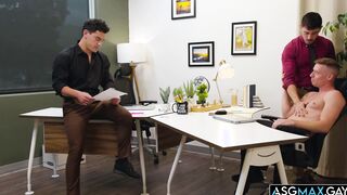 Matthews JC Hunt Justin and Nico Coopa office threesome