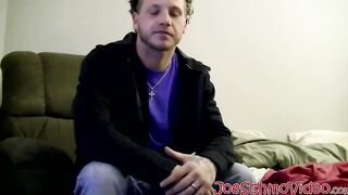 Hot Jerzee gets naughty with Joes fat dick in his mouth