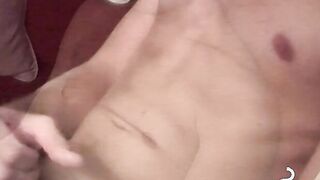 Chilling and smoking and caught myself touching my huge dick