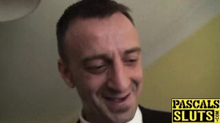 Big ass MILF with huge tits gets penetrated roughly on floor