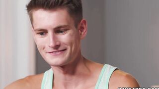 Sexy stud Ian Holms can't resist Trevor's tight hole