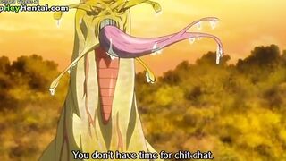 Busty sweet teen satisfies horny creature
