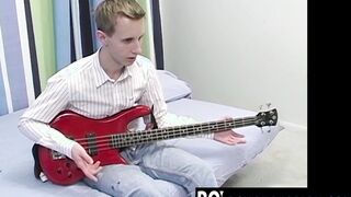 Dainty youthful twink Jacob Rex wanks off after interview