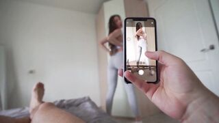 Porn Babe On Leggings Pays Photographer Real Sex