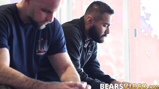 Hunk Avi Strider relentlessly barebacks Adam James hardcore