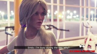 Blonde 3D Hottie BBC Gym Animation