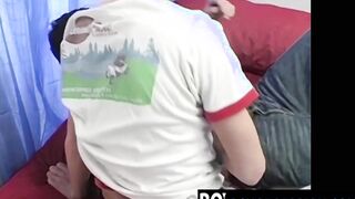 Thin twink Corey Clark abused by unusual Latino Holy messenger Kelly