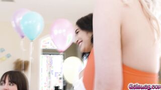 Whitney's friends prepared her a special gift
