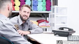 Young man in uniform teased into being barebacked hardcore