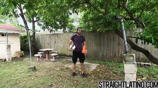 Straight Latino paid for bareback fucking and facial cumshot