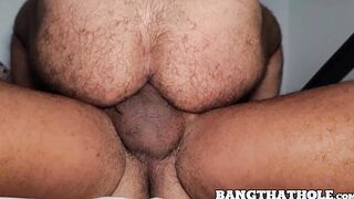 Two hairy ass and bearded daddies rode each others ass