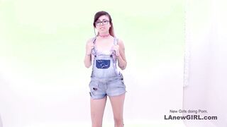 19 Teen super excited to be in spotlight in studio