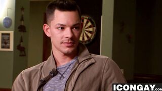Daddy Nick Capra mouthing Ethan Slades long swollen cock