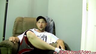 Billy Bob wanks his cock before spraying out a cumload