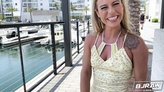 BJRAW Summer Vixen's face is cum slathered