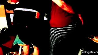 spanking my hubby's sissy-butt bright red