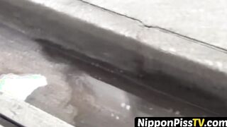Youthful Japanese angels covertly peeing all over town