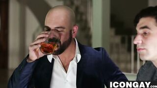 Vitorrio sits on top of Jay Johnsons long cut dick