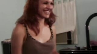 Cute redhead babe facialized after oral and missionary sex