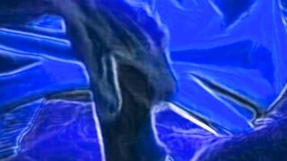 very hot cartoon in blue color