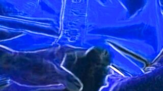 very hot cartoon in blue color