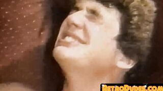 After passionate head swapping vintage students fuck