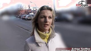 German cunt with mouth next door from Street make first time Sex casting