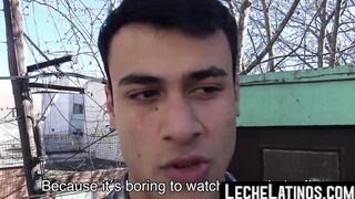Faceless straight jock breeding ostensibly for money