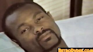 He jerks off his rockhard dick a hot black man with an afro haircut