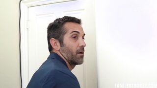 Secretly rubbing stepdaughters clitoris
