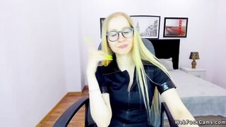 Petite small tits Belarus amateur babe on webcam solo